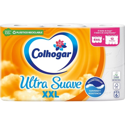 HIGIENICO COLHOGAR DOBLE ROLLO XXL 6 UND