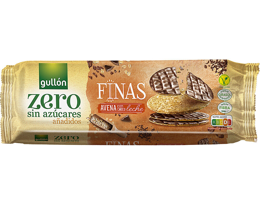 FINAS AVENA CHOC/LECHE ZERO GULLON 150GR