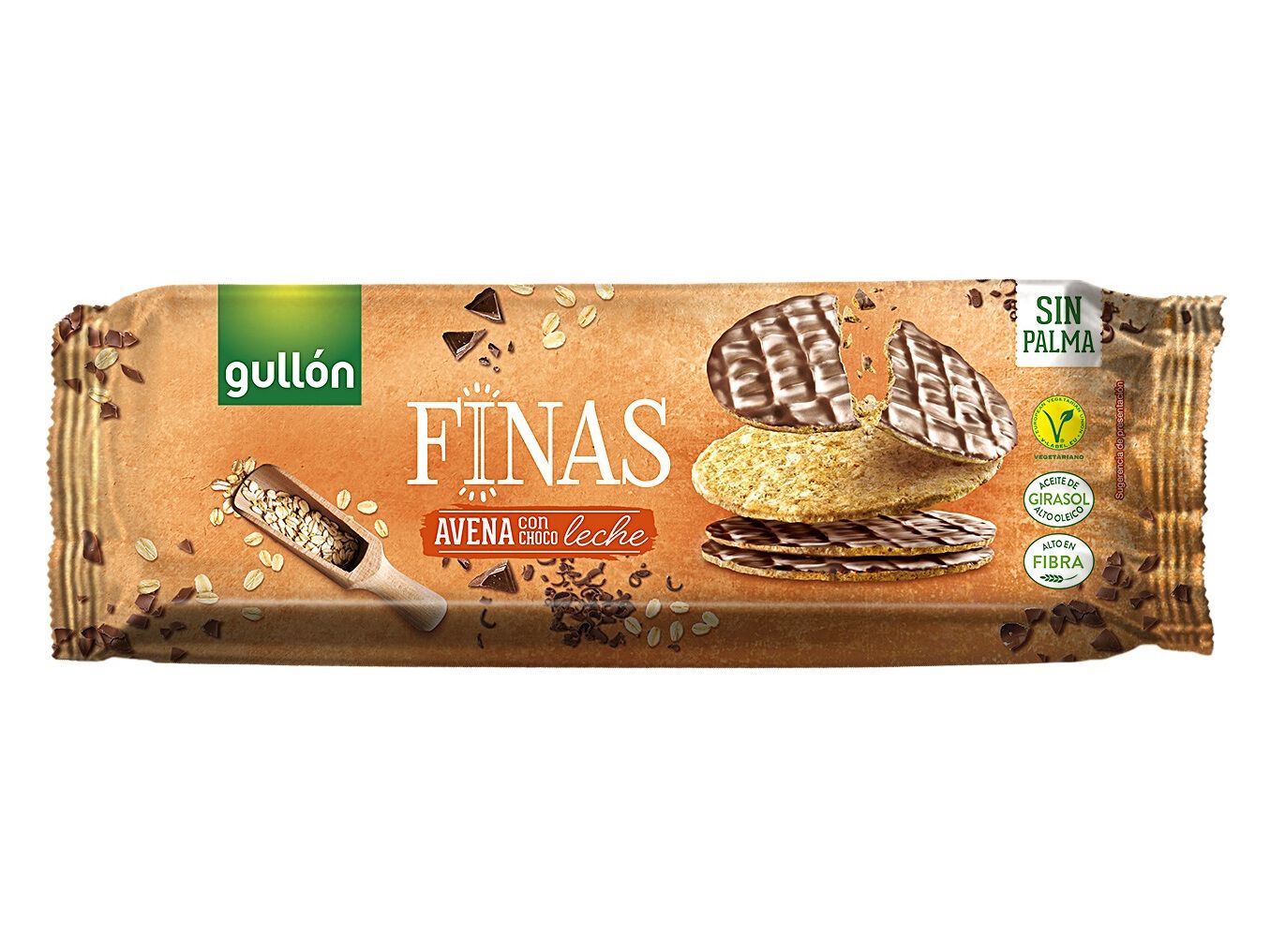 FINAS AVENA CHOC/LECHE GULLON 150 GR