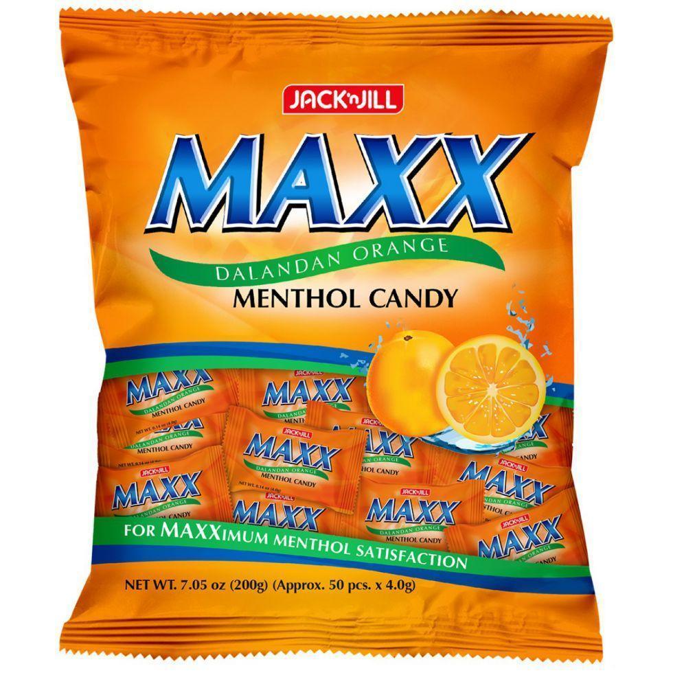 Jack 'n Jill Maxx Dalandan Orange Menthol Candy 200g