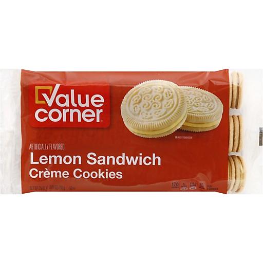 Lemon Sandwich Flavored Creme Cookies, Lemon Sandwich
