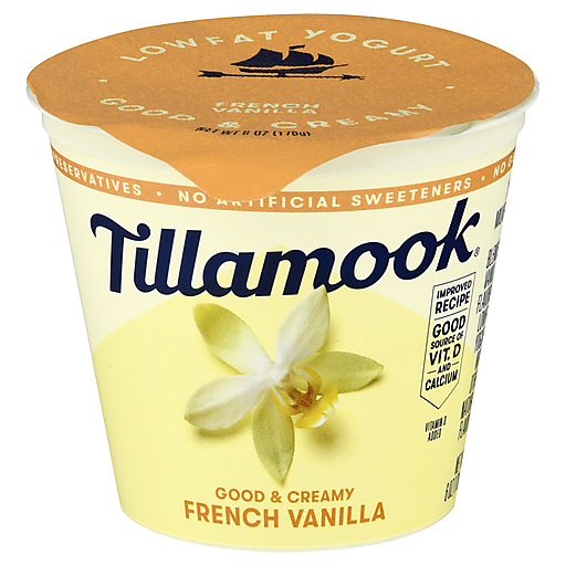Tillamook Yogurt, Lowfat, French Vanilla, Blended 6 Oz