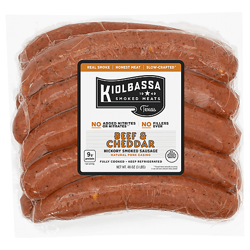 Beef & Cheddar Smoked Sausage, Beef & Cheddar