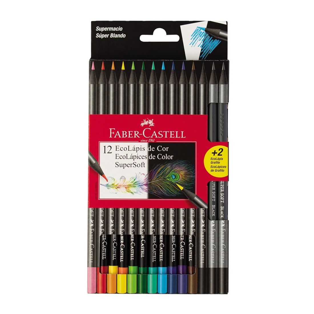 Faber Castell Lapices De Colores 12 Col Super Soft