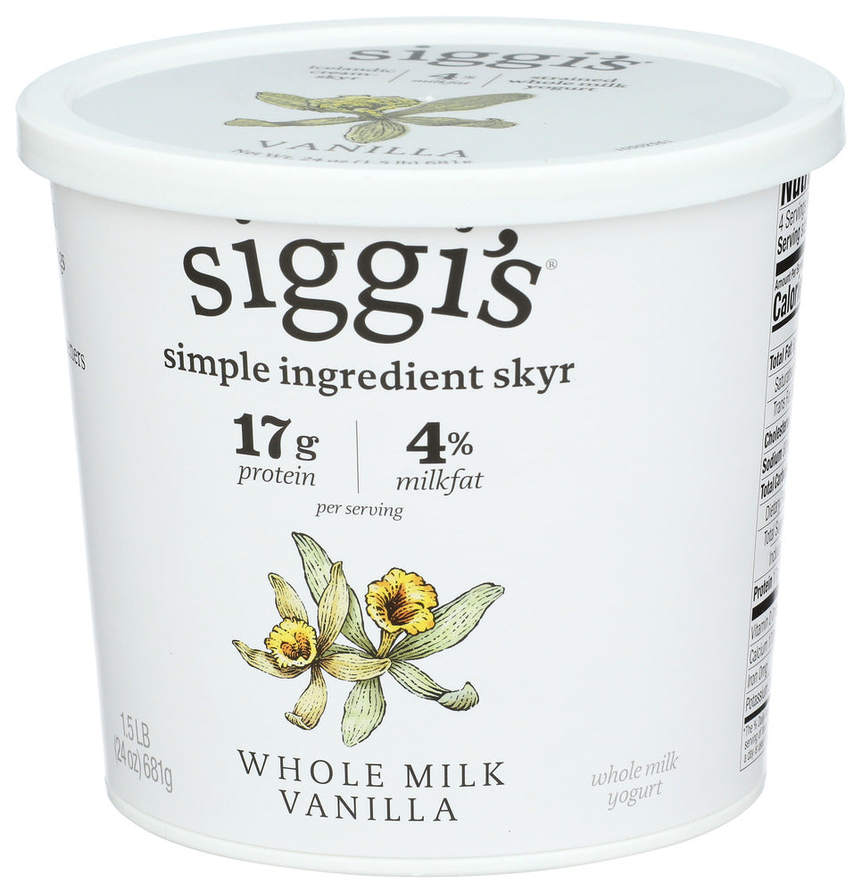 Siggi's Whole Milk Vanilla Yogurt 24oz
