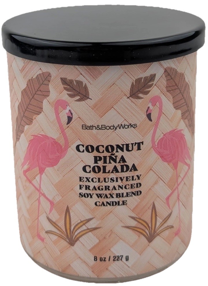 Bath & BodyWorks Single Wick Soy Wax Candle Coconut Pina Colada