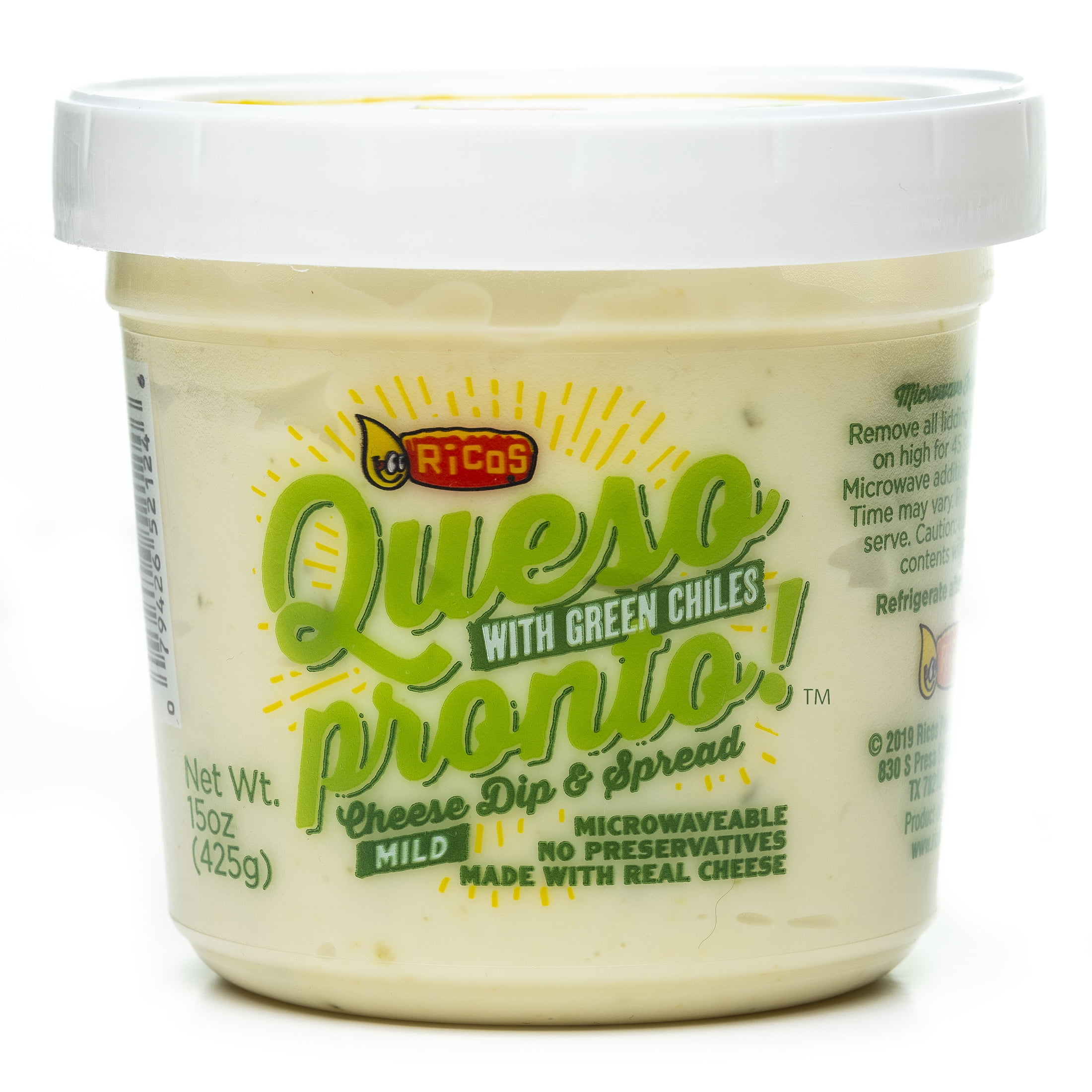 Mild with Green Chiles Queso Pronto Cheese Dip & Spread, Mild with Green Chiles