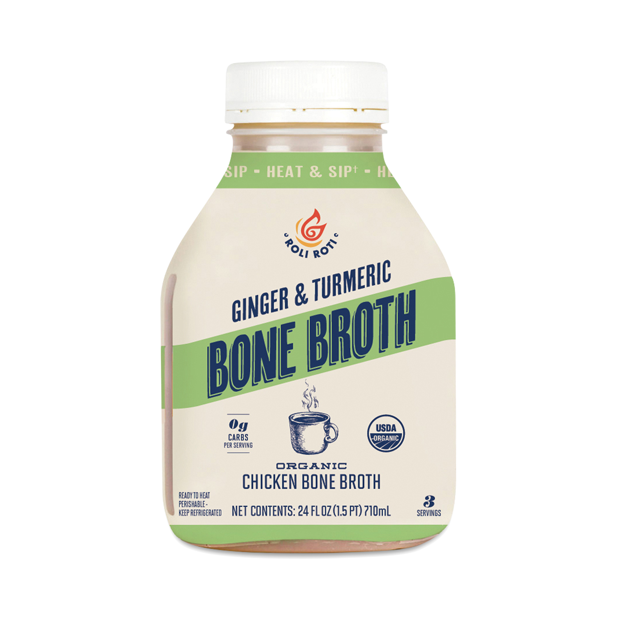 Roli Roti Organic Ginger & Turmeric Bone Broth