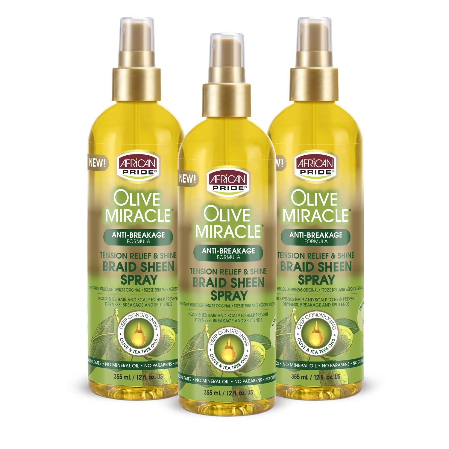 Photo of African Pride Olive Miracle Braid Sheen Spray 355ml