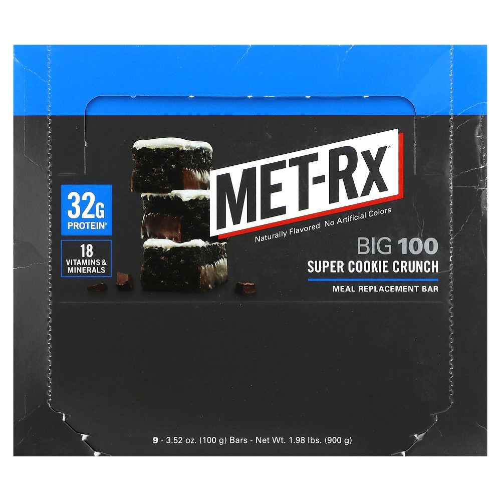 MET-Rx Big 100 Super Cookie Crunch Meal Replacement Bars
