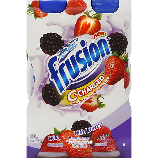 C-Charge, Fruit + Yogurt Smoothie, Wild Berry