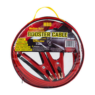 MIW Car Booster Cable- 12ft — 12 Per Case