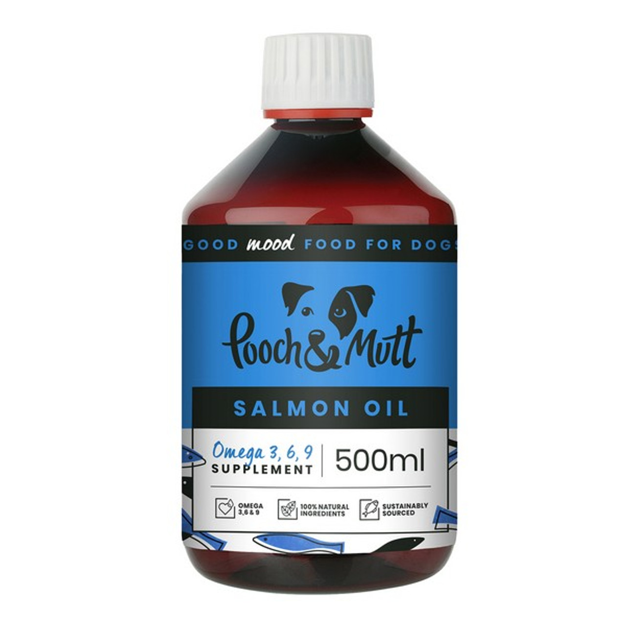 Pooch & Mutt Salmon Oil For Dogs Cats 500 Ml X