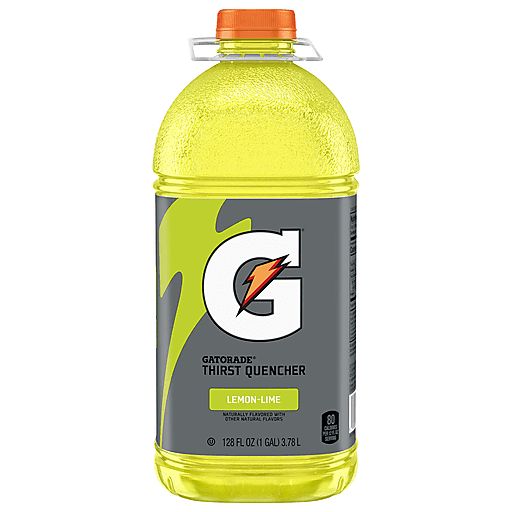 Gatorade Thirst Quencher Lemon Lime 128 Fluid Ounce Plastic Bottle