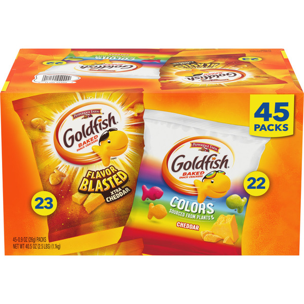 Photo of Pepperidge Farm Goldfish Baked Snack Crackers, Xtra Cheddar/Cheddar