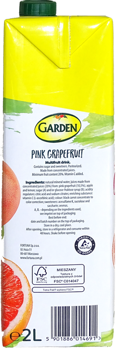Pink Grapefruit Multifrult Drink, Pink Grapefruit