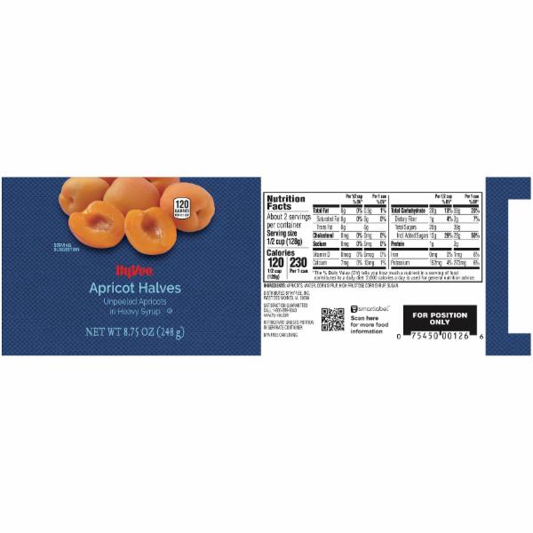 Apricot Halves Unpeeled Apricots in Heavy Syrup