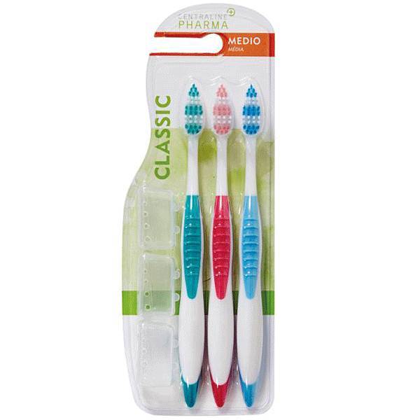 CEPILLO DENT.MEDIO C/CAPUCH.C.PHARMA P-3