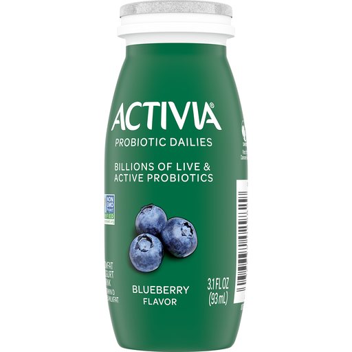 Blueberry Flavor Probiotic Dailies Lowfat Yogurt Drink, Blueberry