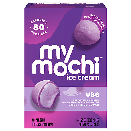 Ube Flavored Premium Ice Cream in Sweet Rice Dough, Ube