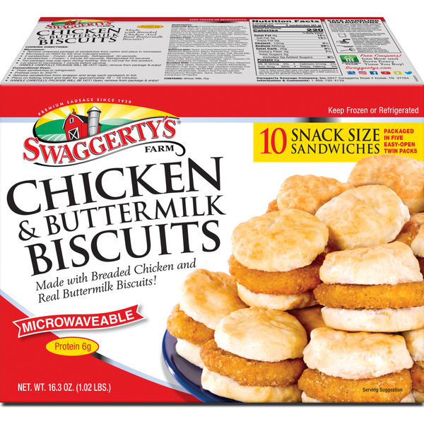 Microwaveable Chicken & Buttermilk Biscuits