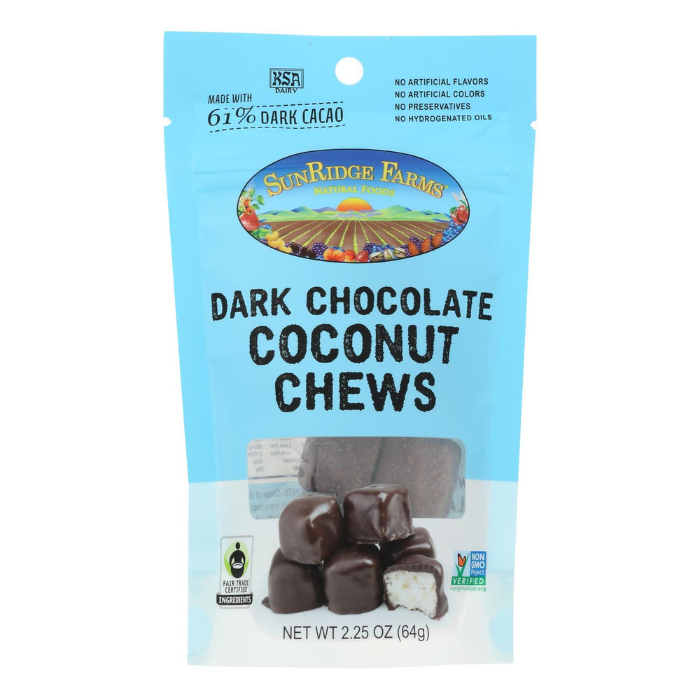 Coconut Chews, Dark Chocolate