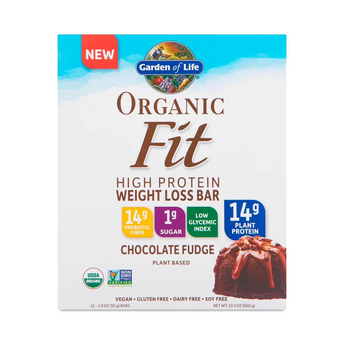 Photo of Garden Of Life Organic Fit Protein Bars, Chocolate Fudge