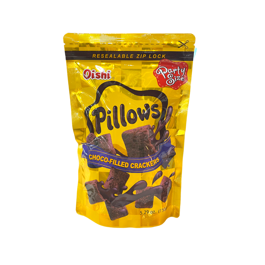 Oishi Pillows Choco-Filled Crackers 150g