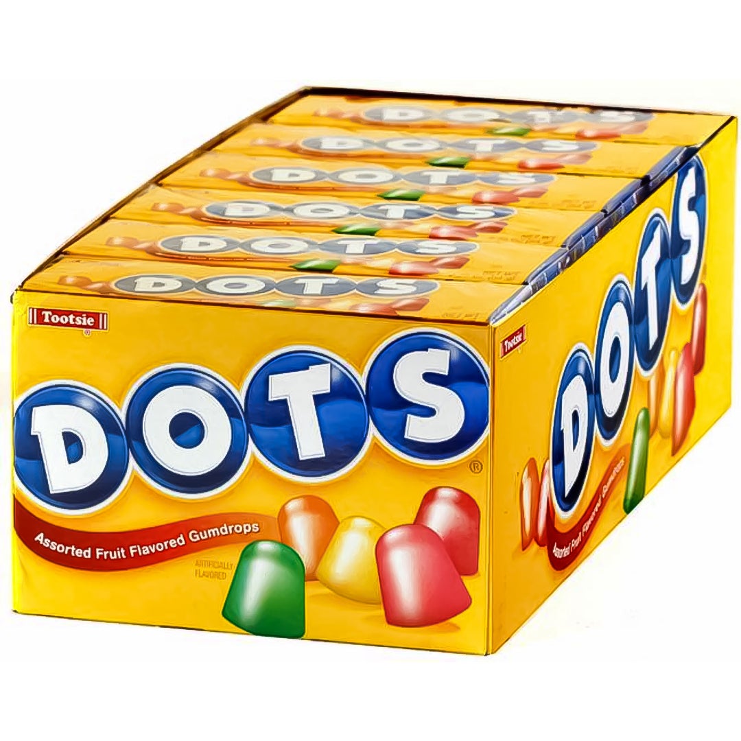 Tootsie Roll Dots Original Candy, Assorted Flavors, 2.25-ounce Boxes