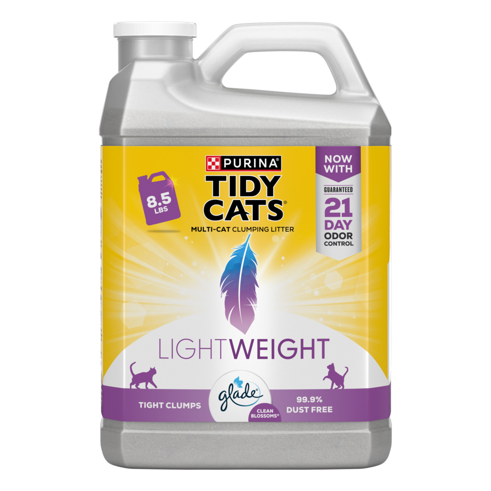 Photo of Tidy Cats Purina LightWeight Clean Blossoms Clumping Cat Litter With Glade Tough Odor Solutions