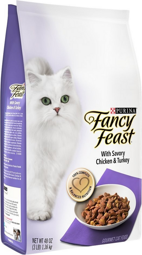 Fancy Feast Gourmet Savory Chicken And Turkey Dry Cat Food - 12lbs