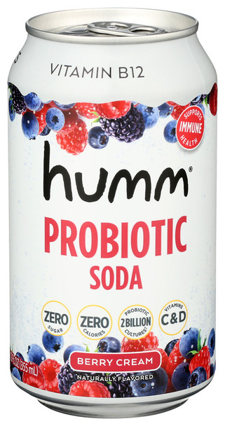 Photo of Humm Kombucha Berry Cream Probiotic Soda