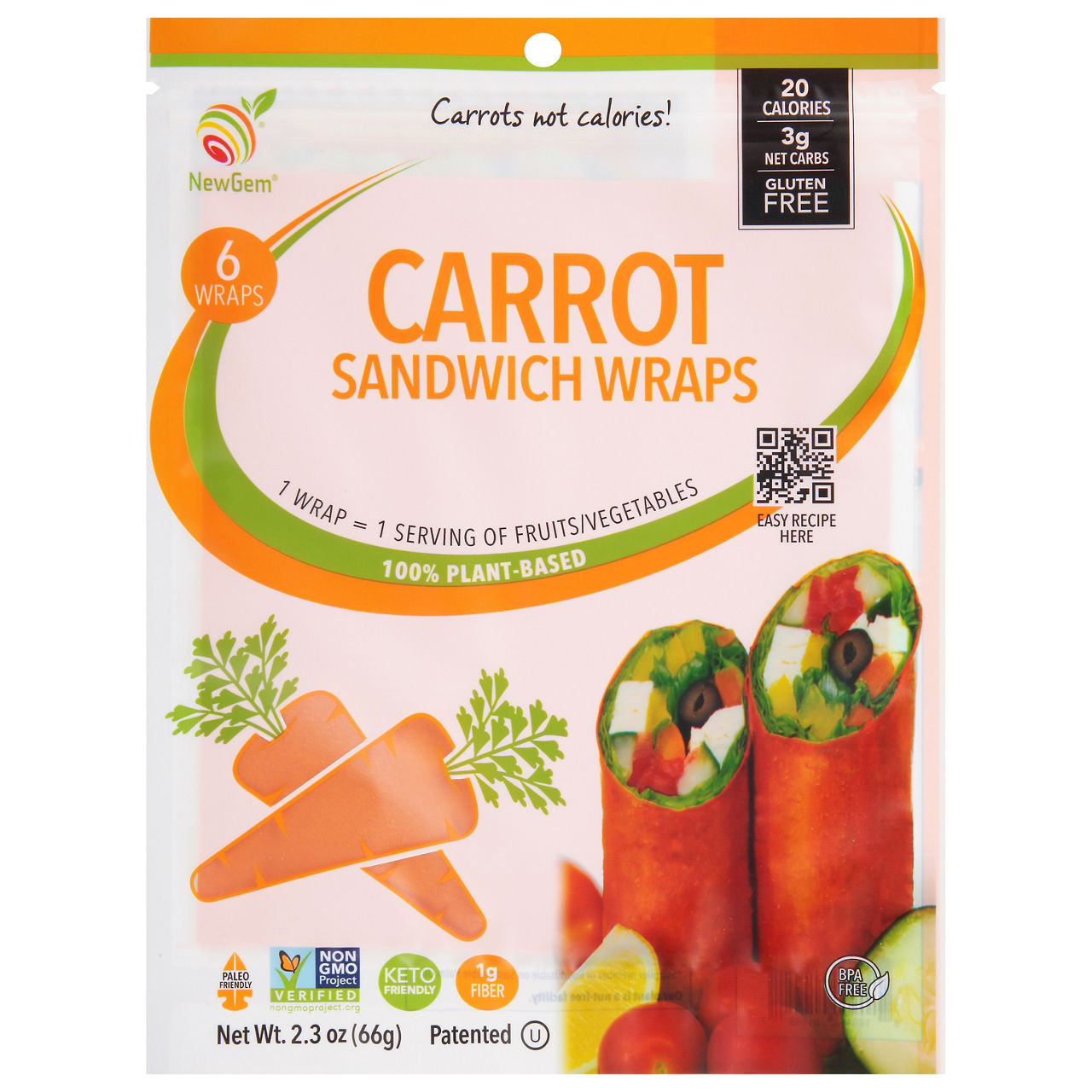Carrot Sandwich Wraps, Carrot