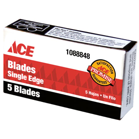 Photo of Ace Carbon Steel Single Edge Razor Blade 1.75 In. L 5 Pc