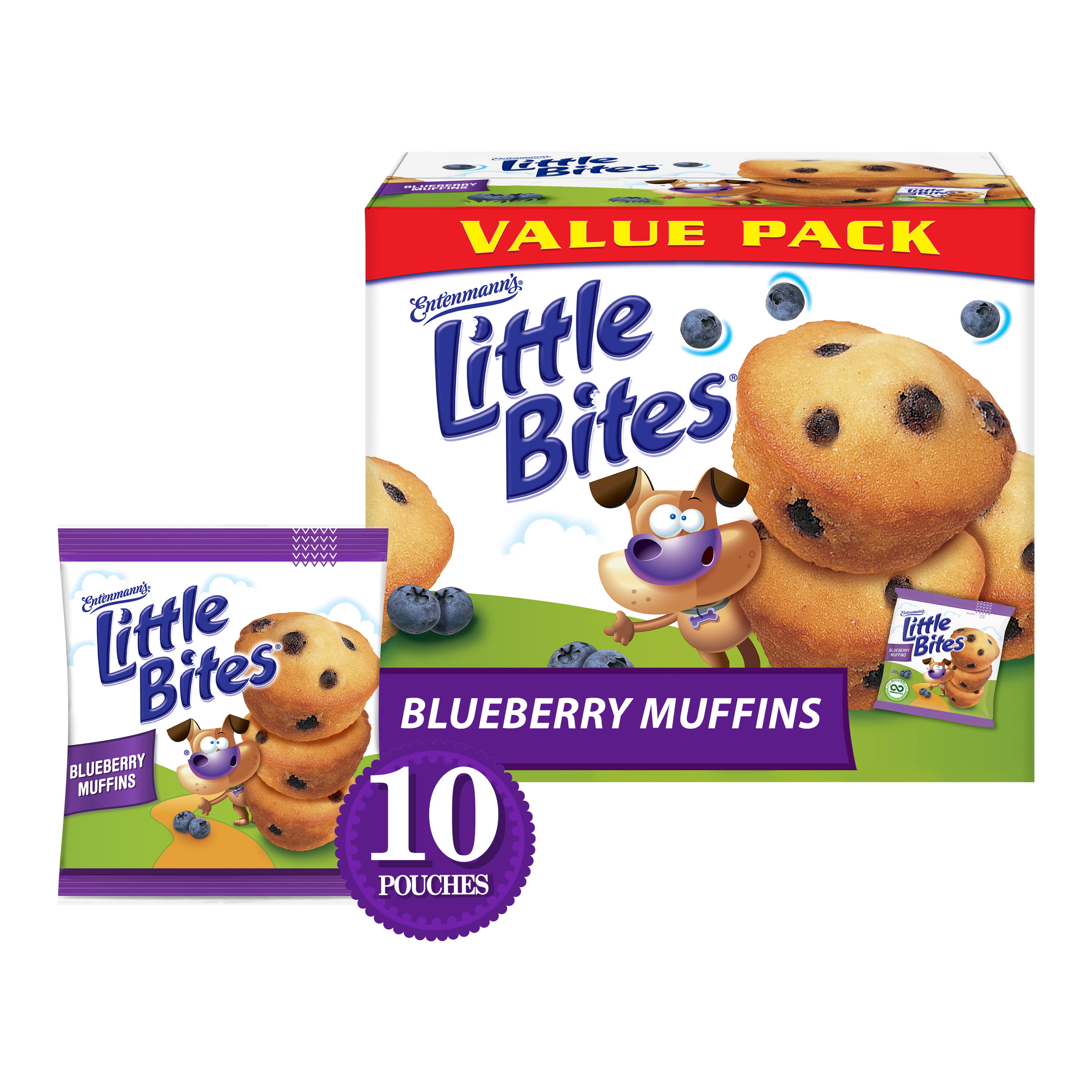 Photo of Entenmann's Entemann's Little Bites Blueberry Mini Muffins, Value Pack