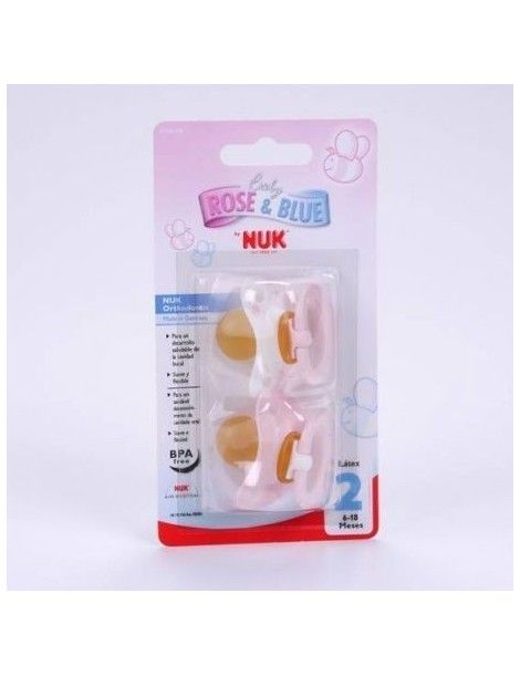 XUMETS NUKETE ROSA LÀTEX T.2 2UNIT NUK