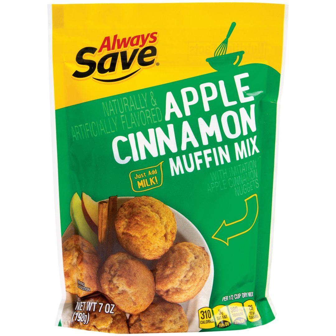 Apple Cinnamon Flavored Muffin Mix, Apple Cinnamon