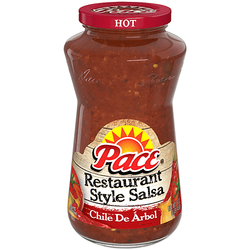 Pace Restaurant Style Chile De Arbol Hot Salsa, 16 Oz Jar
