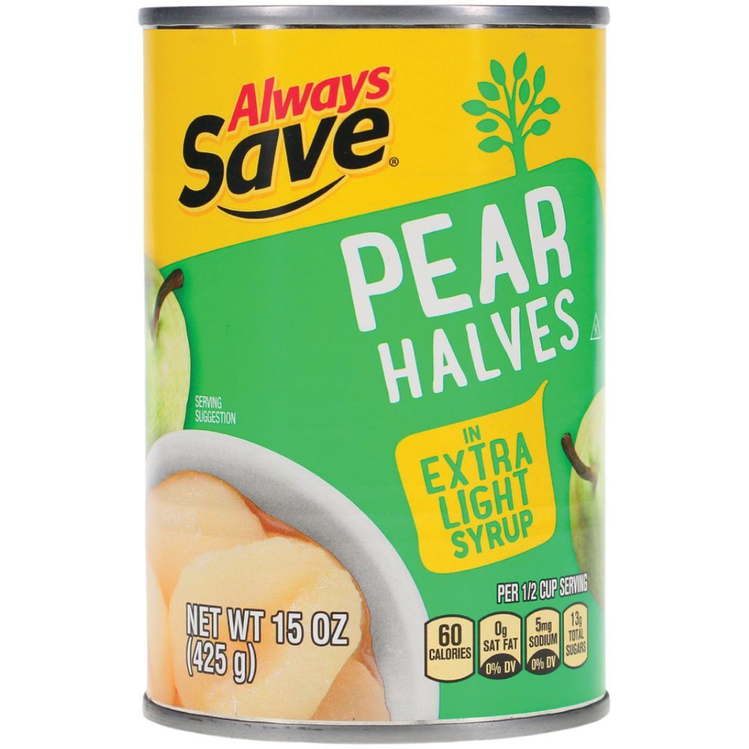 Pear Halves in Extra Light Syrup, Extra Light Syrup