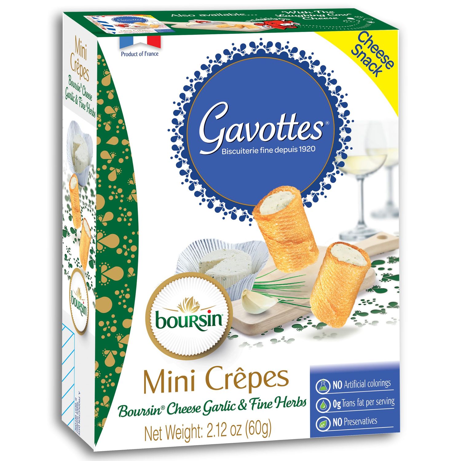 Garlic & Fine Herbs Boursin Cheese Filled Crepes, Garlic & Fine Herbs