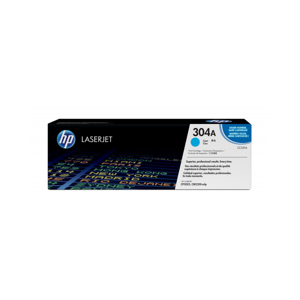 Photo of HP 304A Cyan Original LaserJet Toner Cartridge CC531A