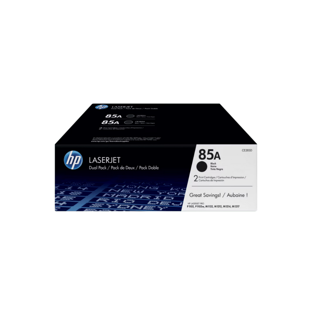 Photo of HP 85A 2-pack Black Original LaserJet Toner Cartridges