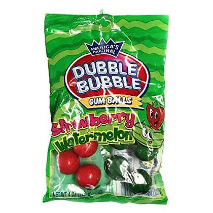 Dubble Bubble, Gum Balls, Strawberry and Watermelon
