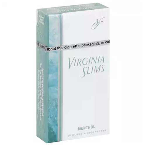 Photo of Virginia Slims Cigarettes, Menthol, Silver Pack