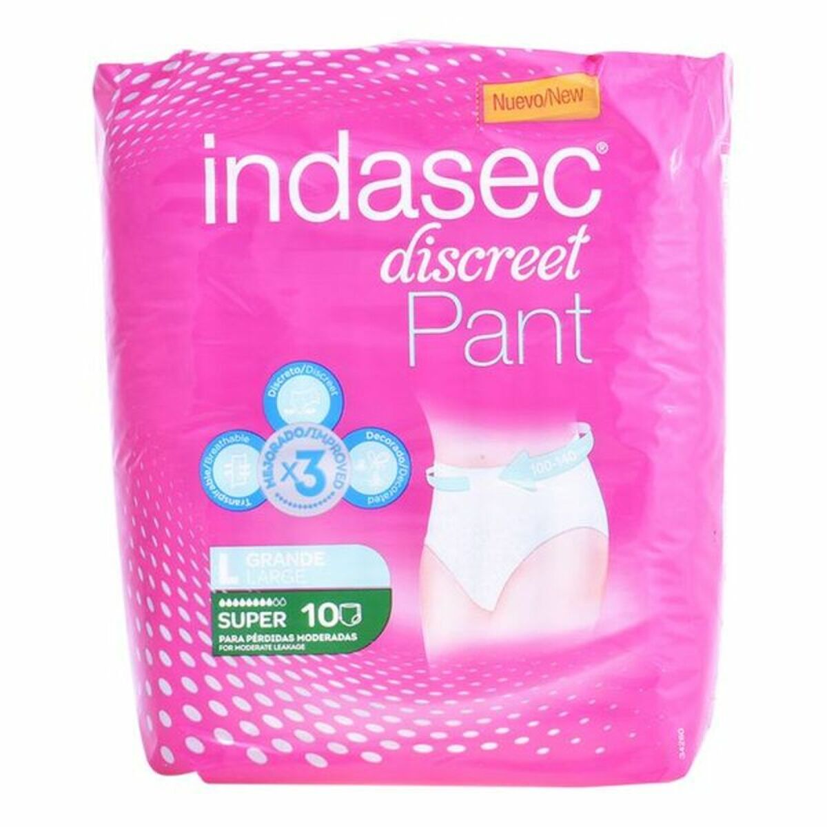 INDASEC PANT SUPER T/GRANDE 10U