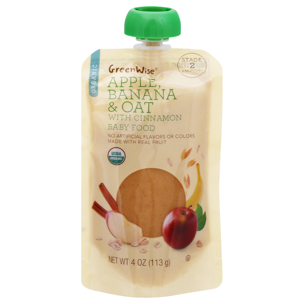 Apple, Banana & Oat with Cinnamon Baby Food