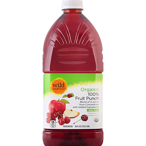 Organic Fruit Punch Blend of 3 Juices from Concentrate, Fruit Punch