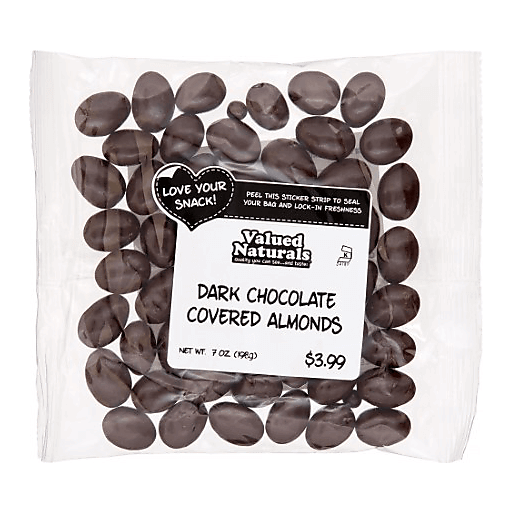 Valued Naturals, Dark Chocolate Covered Almonds