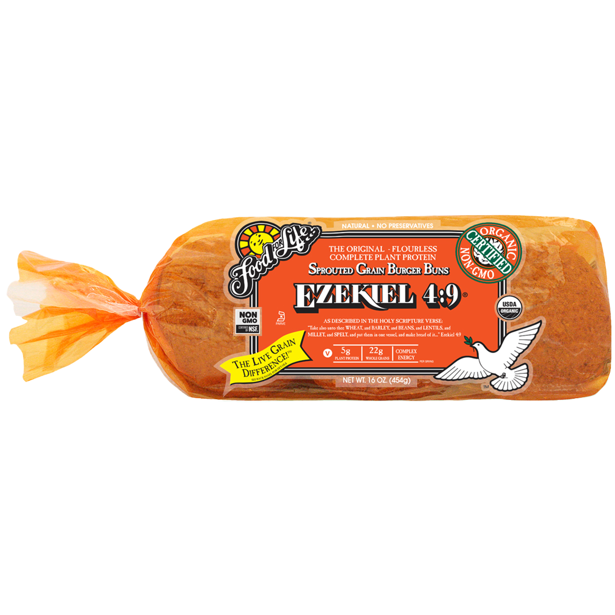 Photo of Food For Life Ezekiel 4:9 Sprouted Whole Grain Burger Buns 16oz