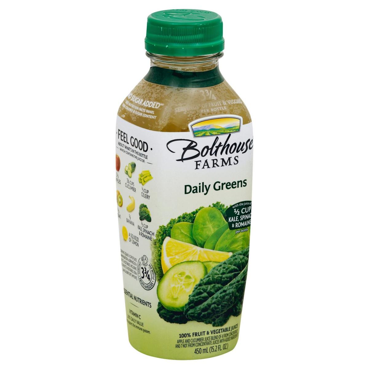 Daily Greens Apple and Cucumber 100% Fruit & Vegetable Juice, Apple and Cucumber